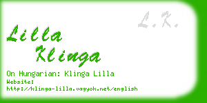 lilla klinga business card